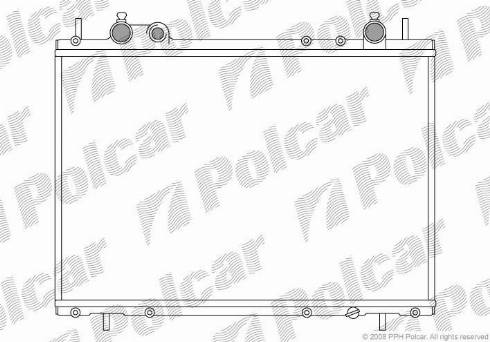 Polcar 301808-7 - Радіатор, охолодження двигуна autocars.com.ua