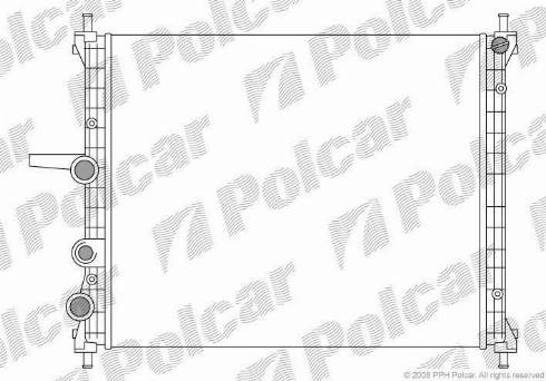 Polcar 3018089X - Радіатор, охолодження двигуна autocars.com.ua