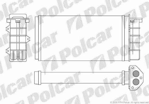 Polcar 3018N81X - Теплообмінник, опалення салону autocars.com.ua
