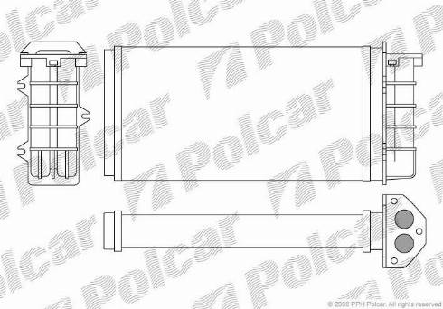 Polcar 3018N8-1 - Теплообмінник, опалення салону autocars.com.ua