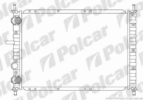 Polcar 301908-1 - Радиатор, охлаждение двигателя autodnr.net