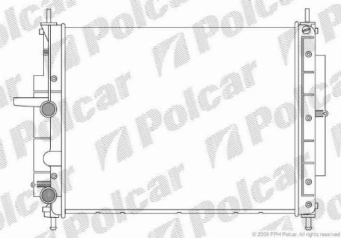 Polcar 3019084X - Радиатор, охлаждение двигателя avtokuzovplus.com.ua