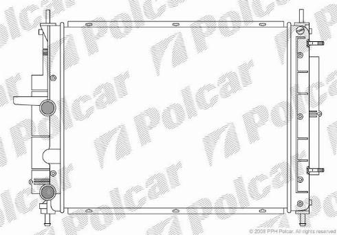 Polcar 3019086X - Радиатор, охлаждение двигателя autodnr.net