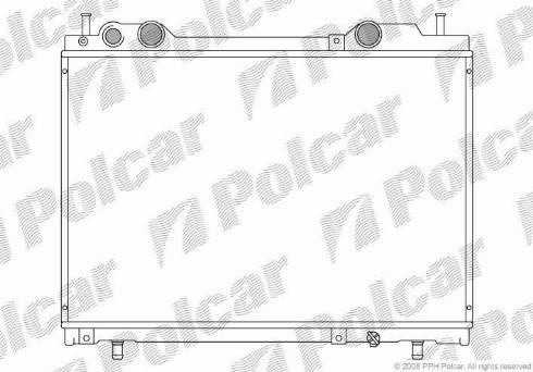 Polcar 301908-8 - Радиатор, охлаждение двигателя autodnr.net