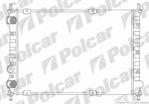 Polcar 301908A1 - Радіатор, охолодження двигуна autocars.com.ua