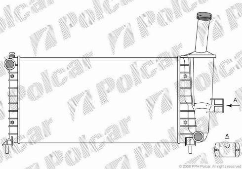 Polcar 3022081X - Радиатор, охлаждение двигателя avtokuzovplus.com.ua