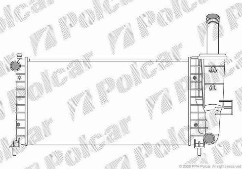 Polcar 302208A1 - Радіатор, охолодження двигуна autocars.com.ua