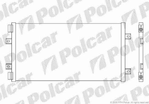 Polcar 3022K8C4 - Конденсатор, кондиціонер autocars.com.ua