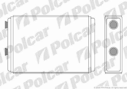 Polcar 3022N81X - Теплообмінник, опалення салону autocars.com.ua