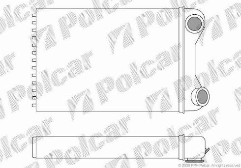 Polcar 3022N82X - Теплообменник, отопление салона avtokuzovplus.com.ua