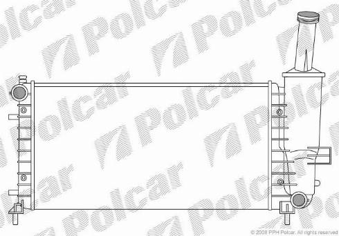 Polcar 3023081X - Радиатор, охлаждение двигателя avtokuzovplus.com.ua