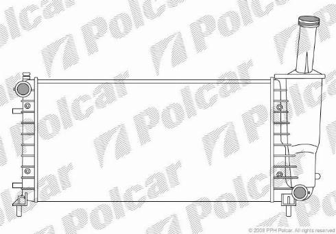 Polcar 3023082X - Радіатор, охолодження двигуна autocars.com.ua