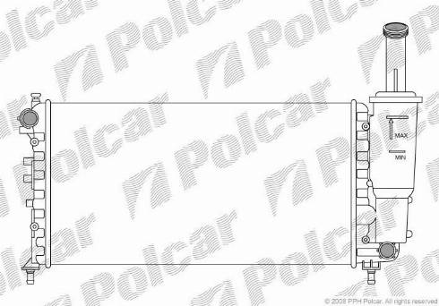 Polcar 302308-6 - Радиатор, охлаждение двигателя avtokuzovplus.com.ua