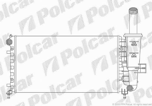 Polcar 302308A1 - Радіатор, охолодження двигуна autocars.com.ua