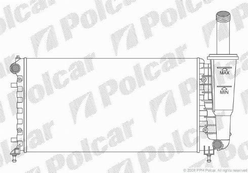 Polcar 302308A2 - Радіатор, охолодження двигуна autocars.com.ua