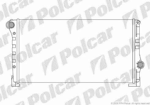 Polcar 302308A3 - Радіатор, охолодження двигуна autocars.com.ua