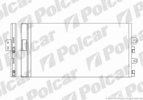 Polcar 3023K82X - Конденсатор, кондиціонер autocars.com.ua