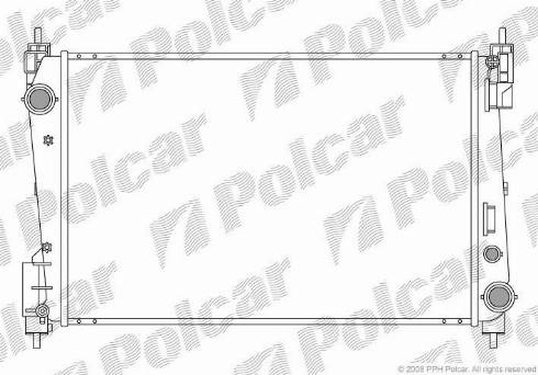 Polcar 3024081X - Радіатор, охолодження двигуна autocars.com.ua