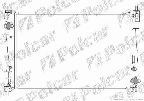 Polcar 302408-1 - Радиатор, охлаждение двигателя avtokuzovplus.com.ua