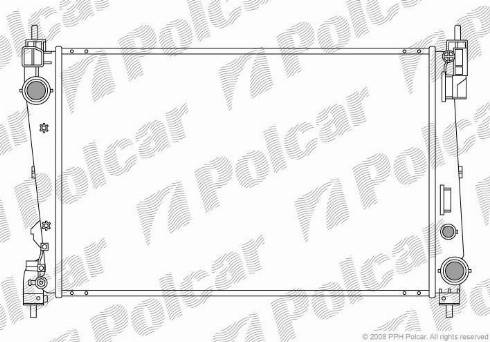 Polcar 3024082X - Радиатор, охлаждение двигателя avtokuzovplus.com.ua