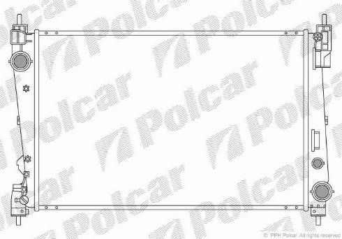 Polcar 302408-2 - Радиатор, охлаждение двигателя avtokuzovplus.com.ua