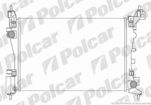 Polcar 302408-3 - Радіатор, охолодження двигуна autocars.com.ua