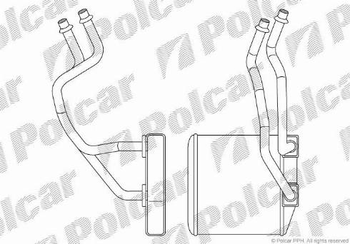 Polcar 3024N8-1 - Теплообменник, отопление салона avtokuzovplus.com.ua