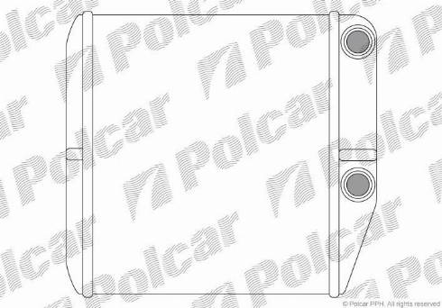 Polcar 3024N8-2 - Теплообменник, отопление салона avtokuzovplus.com.ua