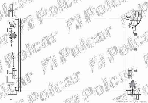 Polcar 302508-1 - Радіатор, охолодження двигуна autocars.com.ua