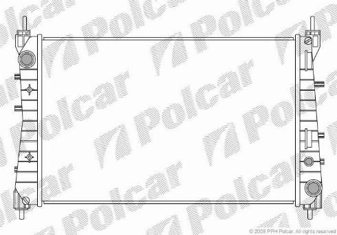 Polcar 3025082X - Радіатор, охолодження двигуна autocars.com.ua