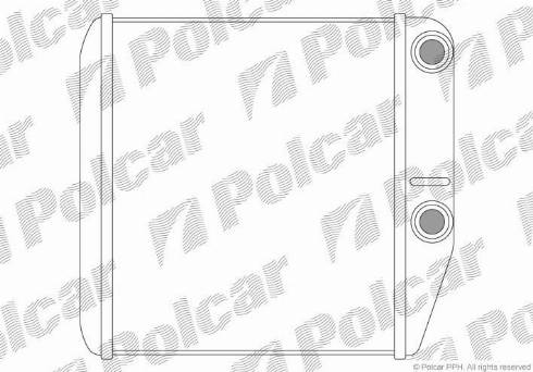 Polcar 3025N8-1 - Теплообменник, отопление салона avtokuzovplus.com.ua