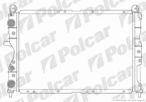 Polcar 3026083X - Радіатор, охолодження двигуна autocars.com.ua