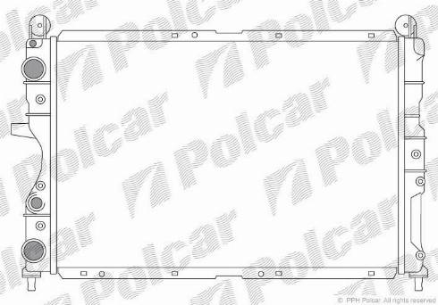 Polcar 302608-3 - Радіатор, охолодження двигуна autocars.com.ua