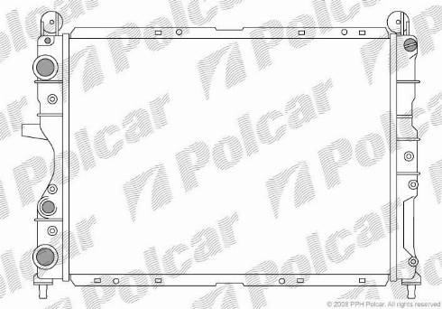 Polcar 3026085X - Радіатор, охолодження двигуна autocars.com.ua