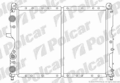 Polcar 302608-5 - Радіатор, охолодження двигуна autocars.com.ua