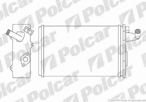 Polcar 3026N8-1 - Теплообмінник, опалення салону autocars.com.ua