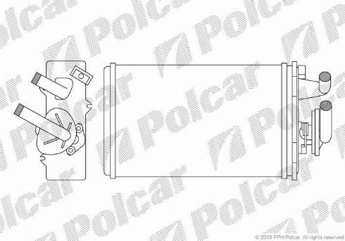 Polcar 3026N82X - Теплообмінник, опалення салону autocars.com.ua