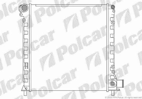 Polcar 3027081X - Радіатор, охолодження двигуна autocars.com.ua