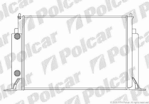 Polcar 303008A3 - Радіатор, охолодження двигуна autocars.com.ua