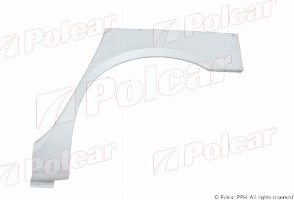 Polcar 3030835K - Крило autocars.com.ua