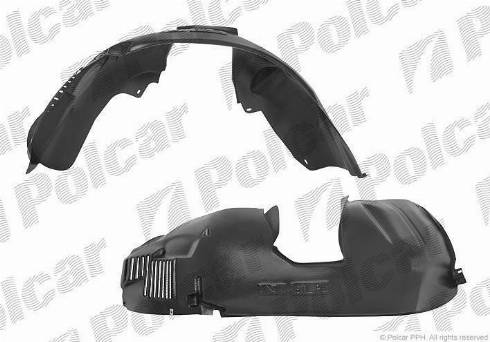 Polcar 3030FL1Q - Обшивка, колісна ніша autocars.com.ua