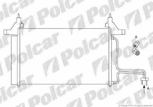 Polcar 3030K81X - Конденсатор, кондиціонер autocars.com.ua