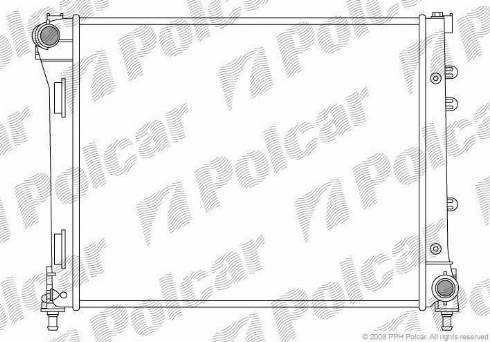 Polcar 3035082X - Радіатор, охолодження двигуна autocars.com.ua