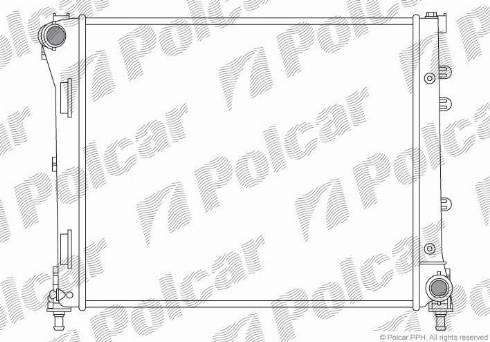 Polcar 303508-2 - Радіатор, охолодження двигуна autocars.com.ua