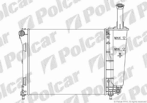 Polcar 303508A1 - Радіатор, охолодження двигуна autocars.com.ua