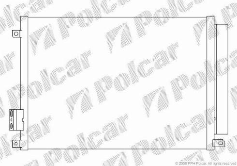 Polcar 3035K81X - Конденсатор, кондиціонер autocars.com.ua