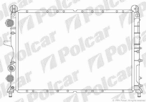 Polcar 3037082X - Радіатор, охолодження двигуна autocars.com.ua