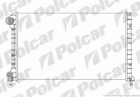 Polcar 3040083X - Радіатор, охолодження двигуна autocars.com.ua