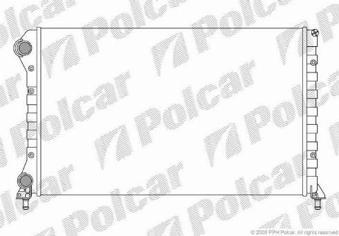 Polcar 304008A4 - Радіатор, охолодження двигуна autocars.com.ua