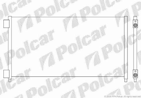 Polcar 3040K83X - Конденсатор, кондиціонер autocars.com.ua